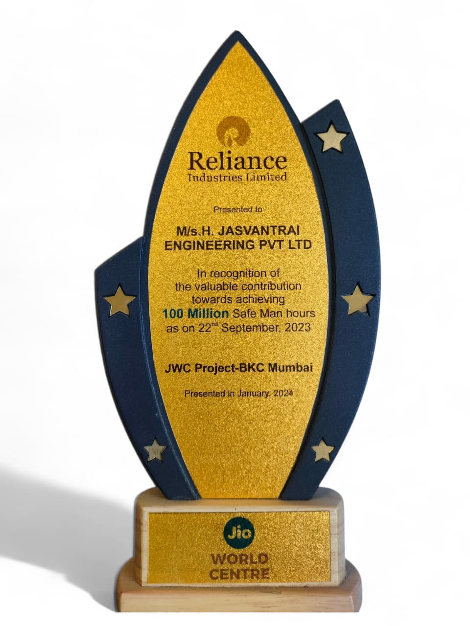 Award From Reliance Industries Limited