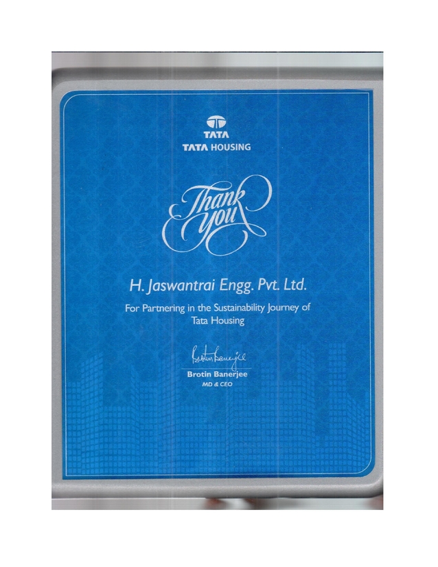 Award From Tata Hsg