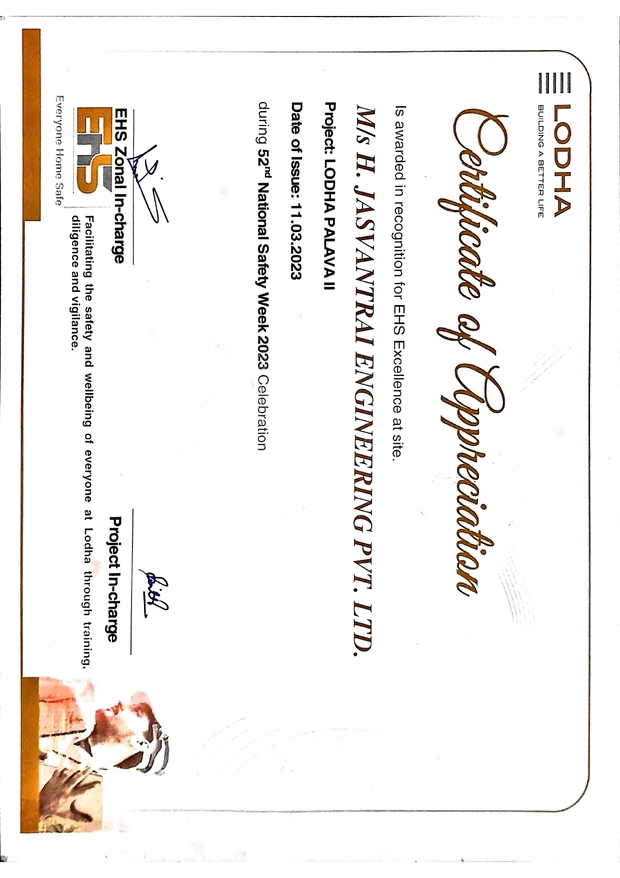 Award From Lodha Group